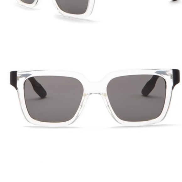 Alexander McQueen Accessories - ALEXANDER MCQUEEN CLEAR SQUARE SUNGLASSES